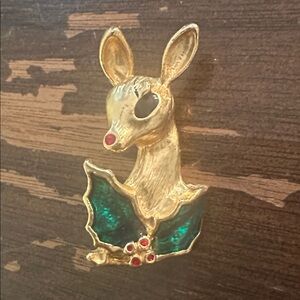 Sad Faun Enamel And Goldtone